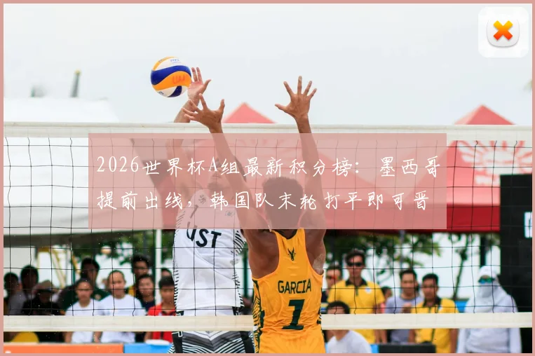 2026世界杯A组最新积分榜：墨西哥提前出线，韩国队末轮打平即可晋级，出线形势全解析